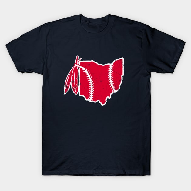 Cleveland Ohio Baseball - Navy 2 T-Shirt by KFig21